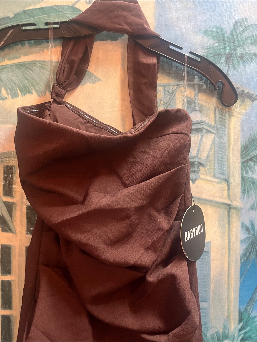BABYBOO Brown Halter Dress size small